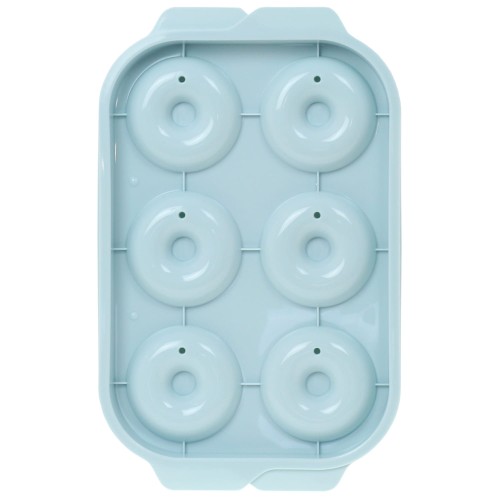 Plastikowa foremka, forma do lodu Donut, Seledyn